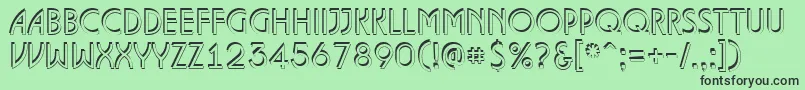 ALanceteshd Font – Black Fonts on Green Background