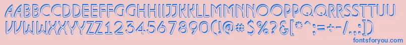 ALanceteshd Font – Blue Fonts on Pink Background