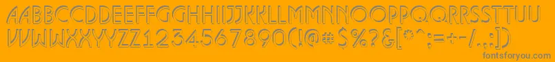 ALanceteshd Font – Gray Fonts on Orange Background