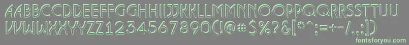 ALanceteshd Font – Green Fonts on Gray Background