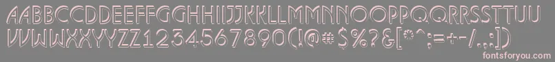 ALanceteshd Font – Pink Fonts on Gray Background