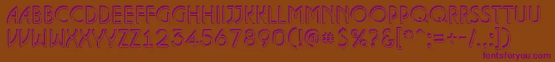 ALanceteshd Font – Purple Fonts on Brown Background