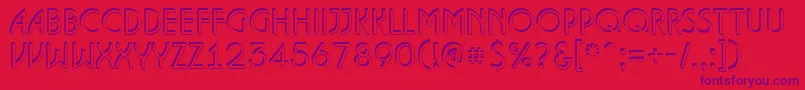 ALanceteshd-Schriftart – Violette Schriften auf rotem Hintergrund