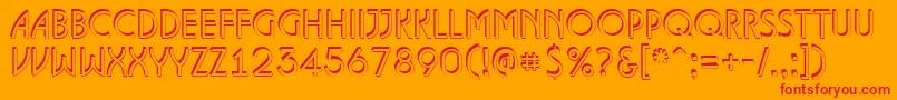 ALanceteshd Font – Red Fonts on Orange Background