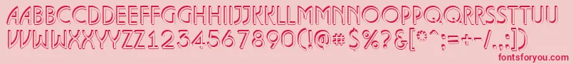 ALanceteshd Font – Red Fonts on Pink Background