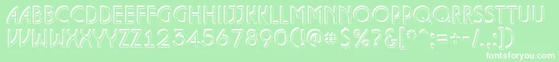ALanceteshd Font – White Fonts on Green Background