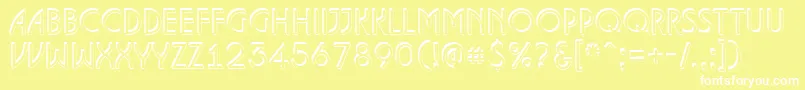 ALanceteshd Font – White Fonts on Yellow Background