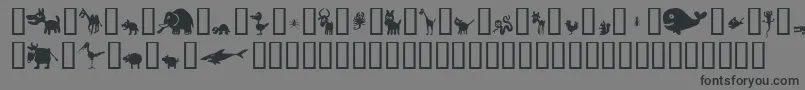 Winpets2 Font – Black Fonts on Gray Background