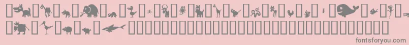 Winpets2 Font – Gray Fonts on Pink Background