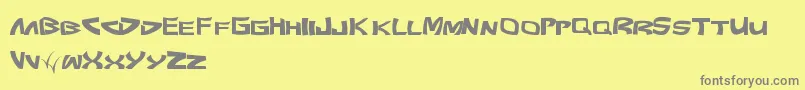 Pundit Font – Gray Fonts on Yellow Background