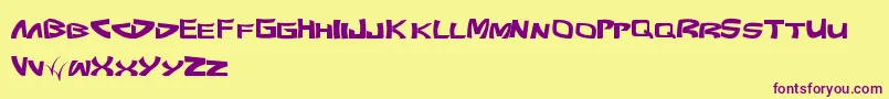 Pundit Font – Purple Fonts on Yellow Background