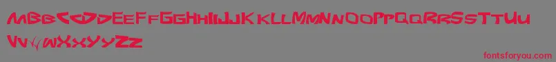 Pundit Font – Red Fonts on Gray Background