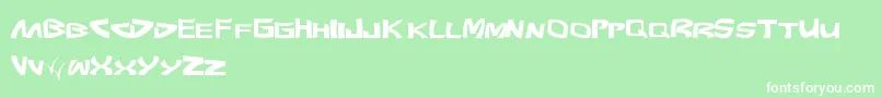 Weitere Informationen zur Pundit-Schriftart Pundit-Schriftart – Weiße Schriften auf grünem Hintergrund