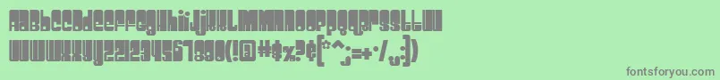 Spacebeachフォントについての詳細 フォントSpacebeach – 緑の背景に灰色の文字