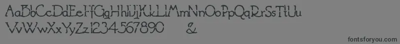 SplitDecision-Schriftart – Schwarze Schriften auf grauem Hintergrund