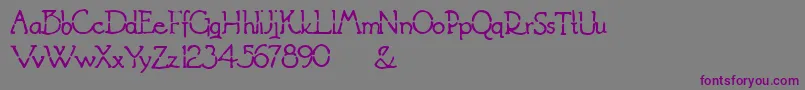 SplitDecision Font – Purple Fonts on Gray Background