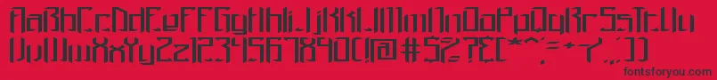 Brigadow Font – Black Fonts on Red Background