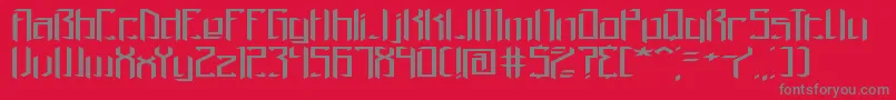 Brigadow Font – Gray Fonts on Red Background