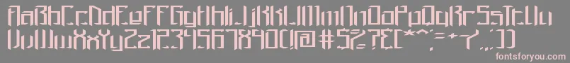 Brigadow Font – Pink Fonts on Gray Background