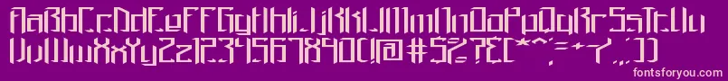 Brigadow Font – Pink Fonts on Purple Background