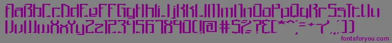 Brigadow Font – Purple Fonts on Gray Background
