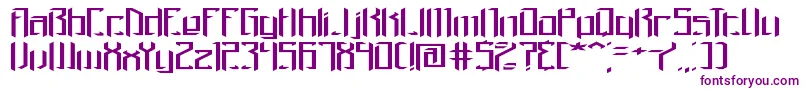 Brigadow Font – Purple Fonts on White Background