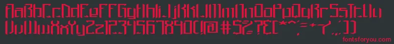 Brigadow Font – Red Fonts on Black Background