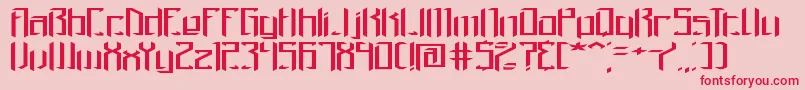 Brigadow Font – Red Fonts on Pink Background