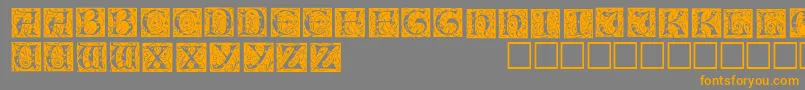Подробнее о шрифте IlluminationedisplaycapssskRegular Шрифт IlluminationedisplaycapssskRegular – оранжевые шрифты на сером фоне