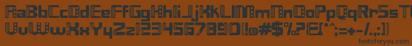 Nix Font – Black Fonts on Brown Background