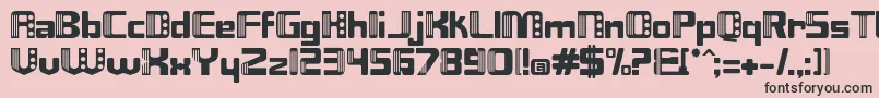 Nix Font – Black Fonts on Pink Background