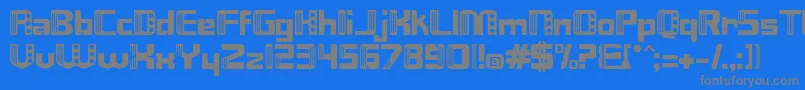 Nix Font – Gray Fonts on Blue Background