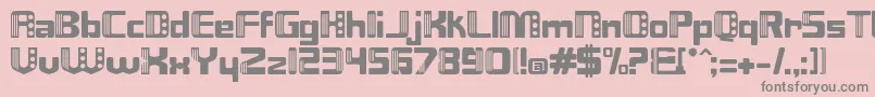 Nix Font – Gray Fonts on Pink Background