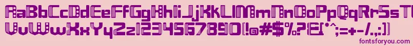 Nix Font – Purple Fonts on Pink Background