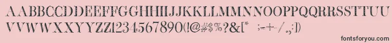 BbPetieBoyHeavy Font – Black Fonts on Pink Background