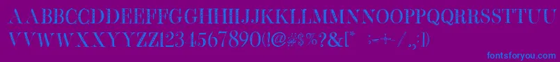 BbPetieBoyHeavy Font – Blue Fonts on Purple Background