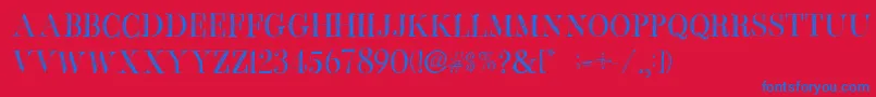 BbPetieBoyHeavy Font – Blue Fonts on Red Background
