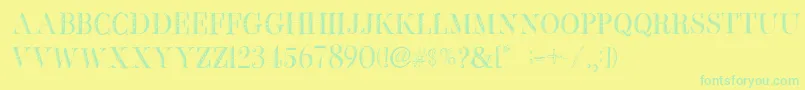 En savoir plus sur la police BbPetieBoyHeavy Police BbPetieBoyHeavy – polices vertes sur fond jaune
