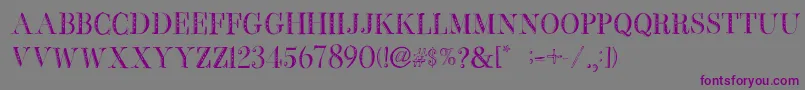 BbPetieBoyHeavy Font – Purple Fonts on Gray Background