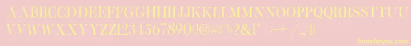 BbPetieBoyHeavy Font – Yellow Fonts on Pink Background
