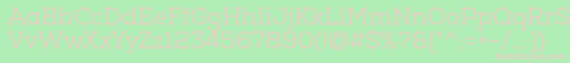 NexaSlabBook Font – Pink Fonts on Green Background