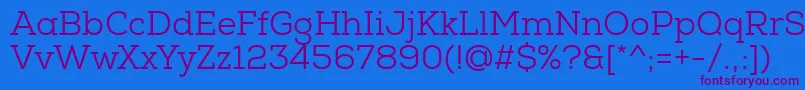 NexaSlabBook Font – Purple Fonts on Blue Background