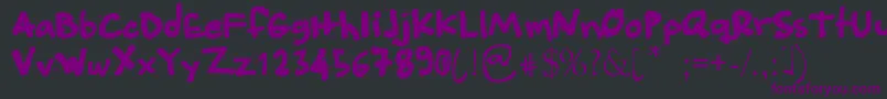 Angeleobardo Font – Purple Fonts on Black Background