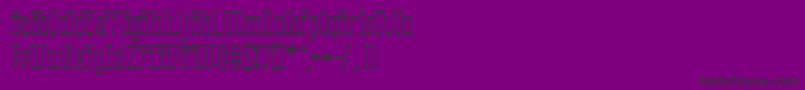 Шрифт Combustt – чёрные шрифты на фиолетовом фоне
