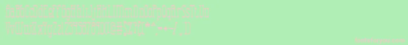 Combustt Font – Pink Fonts on Green Background