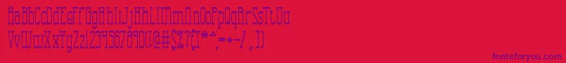 Combustt Font – Purple Fonts on Red Background