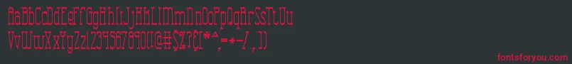 Combustt Font – Red Fonts on Black Background
