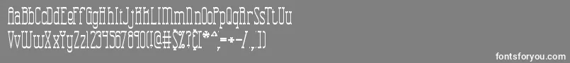 フォントCombustt – 灰色の背景に白い文字