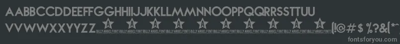 Novabold Font – Gray Fonts on Black Background