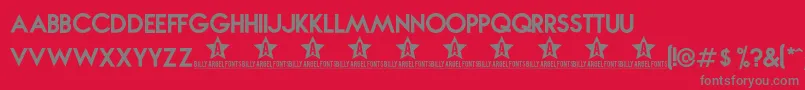 Novabold Font – Gray Fonts on Red Background